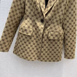 Balenciaga 2022 Resort Collection new logo double B jacquard hourglass waist blazer - Image 8