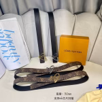 LV Louis Vuitton New Qixi Heart-shaped Buckle Women's Belt