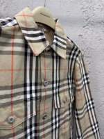 BURBERRY Checkered Button Jacket Coat - Image 9