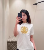 BURBERRY Golden Leaf Logo Short-Sleeve Top - Image 5