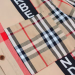 BURBERRY Classic Patchwork Check Webbing Printed Long-Sleeve Shirt Jacket - Image 5