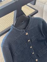 CHANEL Textured Denim Jacket - Image 4