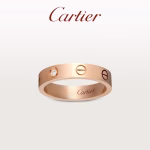 Cartier LOVE Ring - Rose Gold, Yellow Gold, White Gold with Diamonds, Narrow Version