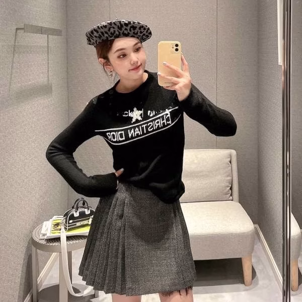 9 Dior 2022 Spring/Summer New Arrival Naval-Style Long-Sleeve Wool Sweater - Image 1