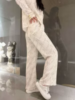 Fendi 2022 summer new style classic logo wide-leg pants - Image 6