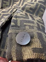 Fendi 2023 Spring/Summer Jackson Wang's Same Style FF Jacquard Denim Shirt Jacket Coat - Image 6