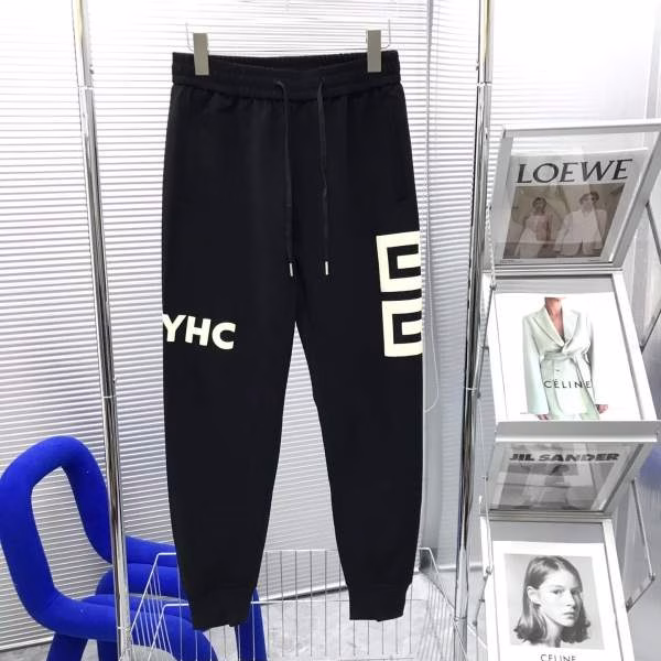 9 Givenchy 2022 new logo embroidered sweatpants (long pants) - Image 1