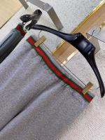 GUCCI Red and Green Web Casual Trousers - Image 6