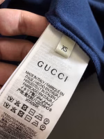 GUCCI Double G Blue Print Classic Crew Neck Short-Sleeve T-Shirt - Image 2