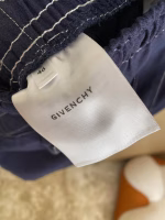 GVC Givenchy Denim Linen Embroidered Shorts - Image 6