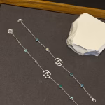 Gucci Double G Mother-of-Pearl Bracelet, Pure Silver Material - Image 3