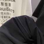 2021 Spring/Summer BAPE BLACK Collection Rhinestone Baby Milo Head Short-Sleeve T-Shirt - Image 6