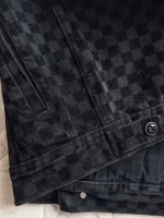 Louis Vuitton 2025 Early Spring New Flocked Mosaic Denim Jacket - Image 10