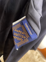 LV Hooded Trench Coat Black Jacket - Image 5