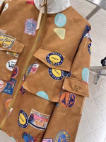 LV Louis Vuitton 2025 New Badge Print Flight Jacket - Image 5