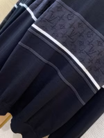 LV Louis Vuitton Lapel Jacquard Long-Sleeve Polo Shirt - Image 5