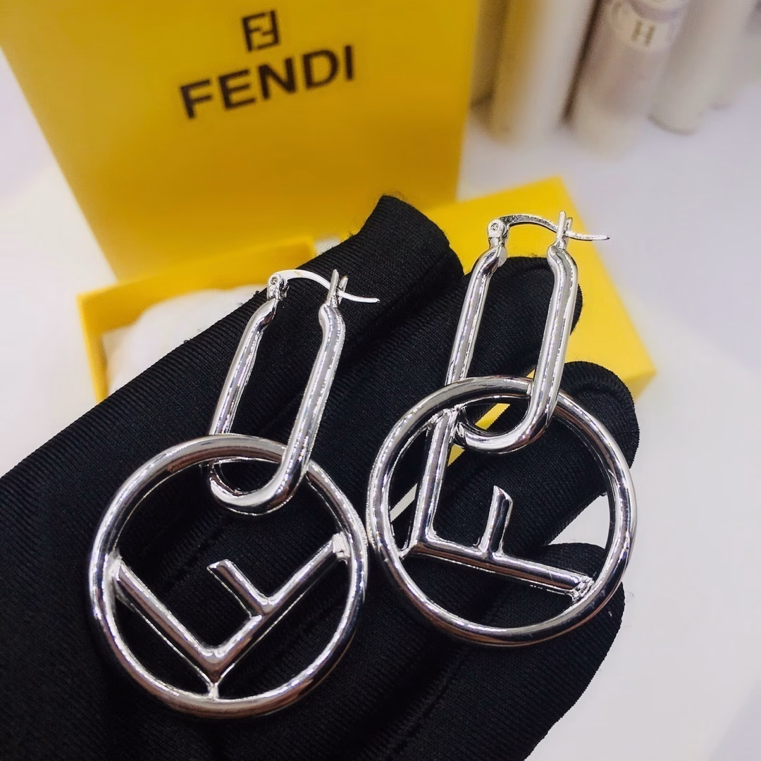 9 (6) Fendi earrings F studs - Image 1