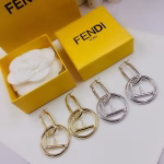 Fendi earrings F studs - Image 8