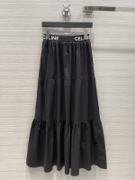 Celine 2022 Spring/Summer New Layered Long Skirt - Image 6