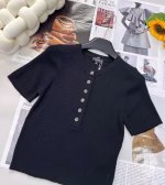 Chanel 2025 Summer New CoCo Beach Collection Short-Sleeve Top - Image 6