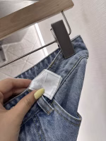 Chanel 2025 New Arrival High-Waisted Washed Denim Shorts - Image 6