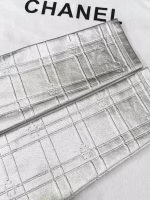 Chanel 2025 Early Spring Silver Embossed Double C Pure Cotton Jacket - Image 10