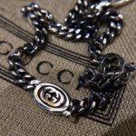 4mm Double G Black Enamel Logo Bracelet with Horsebit Chain Design - Image 8