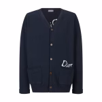 DIOR Dior Friends Embroidered Cotton Blend Button Cardigan - Image 8