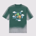 LV Distressed Washed Nigo Collaboration Duck Design Couples' T-Shirt