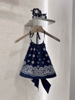 Miu Miu 2025 New Arrival Halter Camisole and Short Skirt Set - Image 6