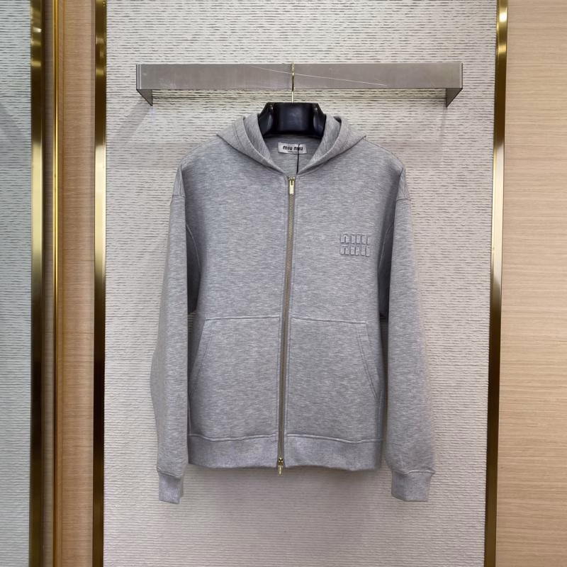 1 MIUMIU Logo Hooded Jacket - Image 1