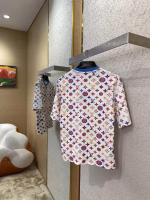 LV Louis Vuitton Collar Chain All-Over Print Short-Sleeve T-Shirt - Image 5