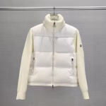 Moncler Tricot New Patchwork Knit Down Jacket