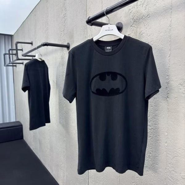1 MONCLER Batman Logo Short-Sleeve T-Shirt - Image 1