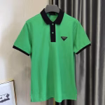 Prada 2022 new color-blocking spliced polo shirt - Image 6