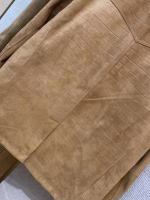 LV Louis Vuitton Turquoise Crocodile Collarless Leather Jacket - Image 6