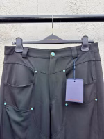 LV Louis Vuitton Wool Gradient Button Trousers - Image 5