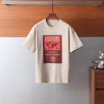 LV Counter Spring-Summer Collection World Map Print Casual T-Shirt