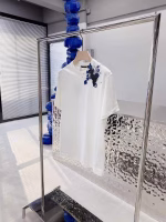 LV Starry Sky Gradient Splatter Print Oversized Loose-Fit Short-Sleeve T-Shirt - Image 3