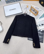 Miu Miu 2024 Early Autumn New Heavy-Duty Sequin Single-Breasted Tweed Jacket - Image 8