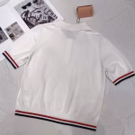 Miu Miu 2022 Spring/Summer new women's runway color-blocking knit sweater - Image 3