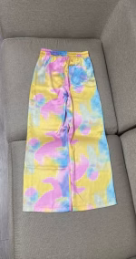 MiuMiu 2022 Spring-Summer Latest Collection Tie-Dye High-Waisted Wide-Leg Pants - Image 7