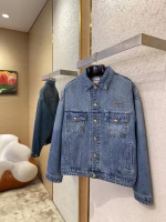 MIUMIU Appliqué Embroidered Denim Jacket - Image 5