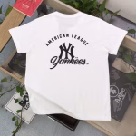 MLB Yankees NY Large Logo Letter Print Couple Short-Sleeve T-Shirt - Image 6