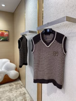 LV Louis Vuitton Jacquard Knitted Vest - Image 8