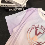 LV macaron color tie-dye gradient versatile T-shirt - Image 7
