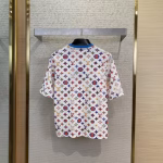 LV Louis Vuitton Collar Chain All-Over Print Short-Sleeve T-Shirt - Image 7