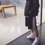 Nike Overseas Version Retro Patchwork Logo Tape Reflective Shorts - Image 4