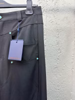 LV Louis Vuitton Wool Gradient Button Trousers - Image 7