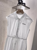 MiuMiu 2025 Lace Collar Camisole Dress - Image 10